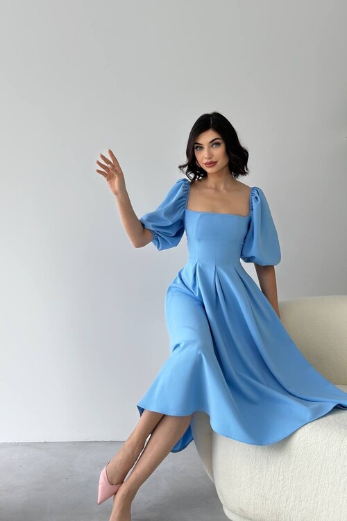 Benjamin Çan Etekli Midi Boy Elbise