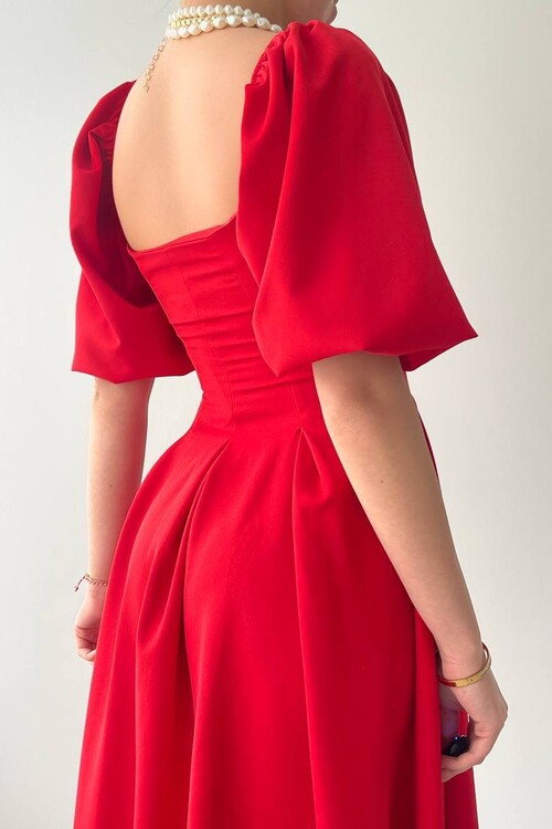 Benjamin Çan Etekli Midi Boy Elbise