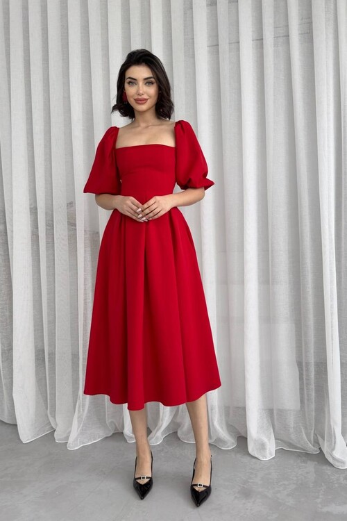 Benjamin Çan Etekli Midi Boy Elbise