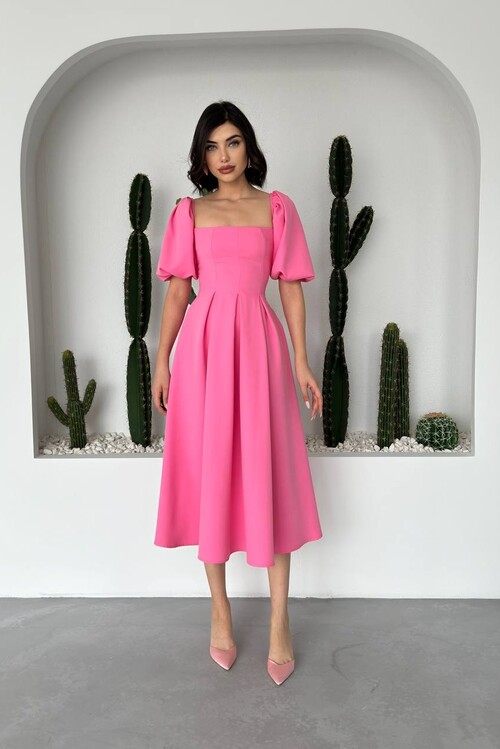 Benjamin Çan Etekli Midi Boy Elbise