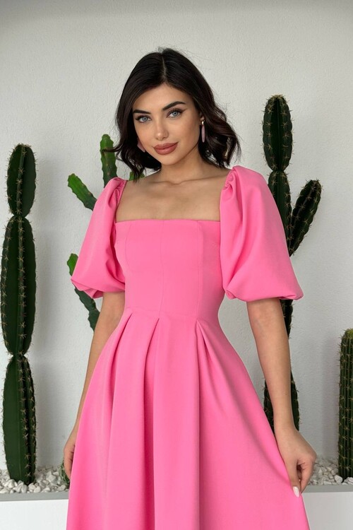 Benjamin Çan Etekli Midi Boy Elbise