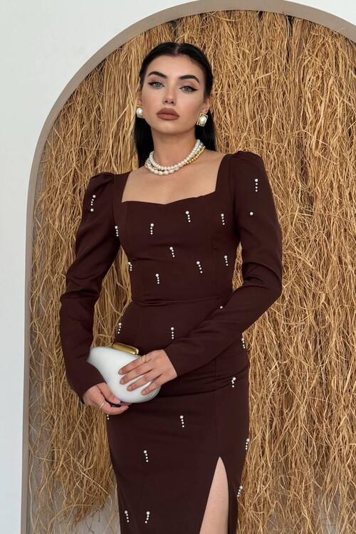 Boe İnci Detaylı Elbise