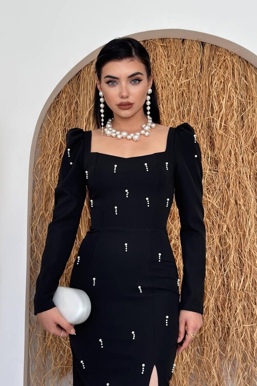 Boe İnci Detaylı Elbise