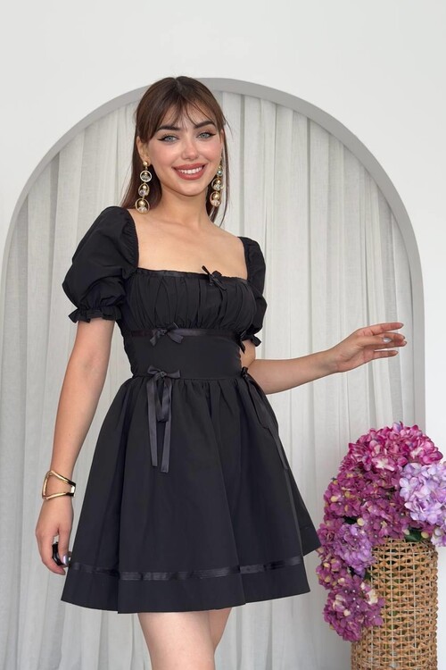 Boje Fiyonk Detaylı Elbise