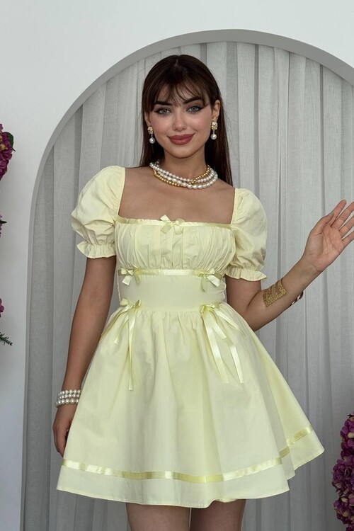 Boje Fiyonk Detaylı Elbise