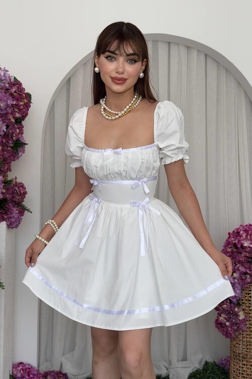 Boje Fiyonk Detaylı Elbise