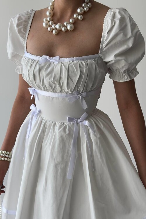 Boje Fiyonk Detaylı Elbise