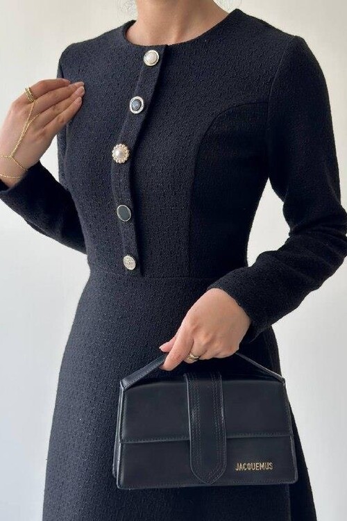 Cast Düğme Detaylı Elbise