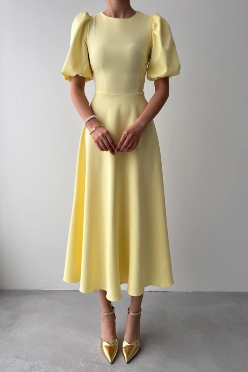 Catania Balloon Sleeve Dress