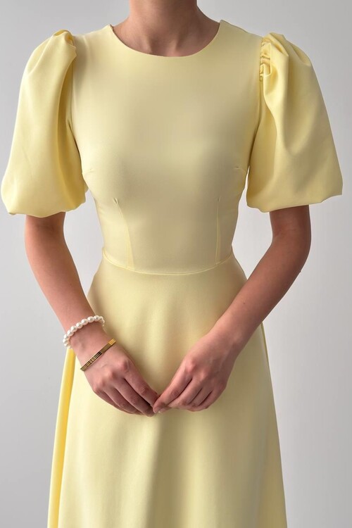 Catania Balloon Sleeve Dress