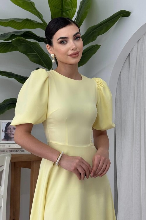 Catania Balloon Sleeve Dress