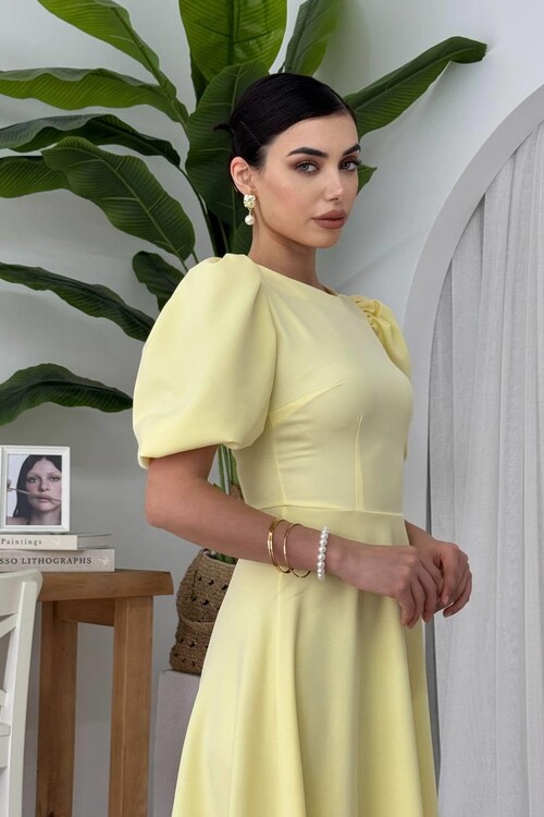 Catania Balloon Sleeve Dress