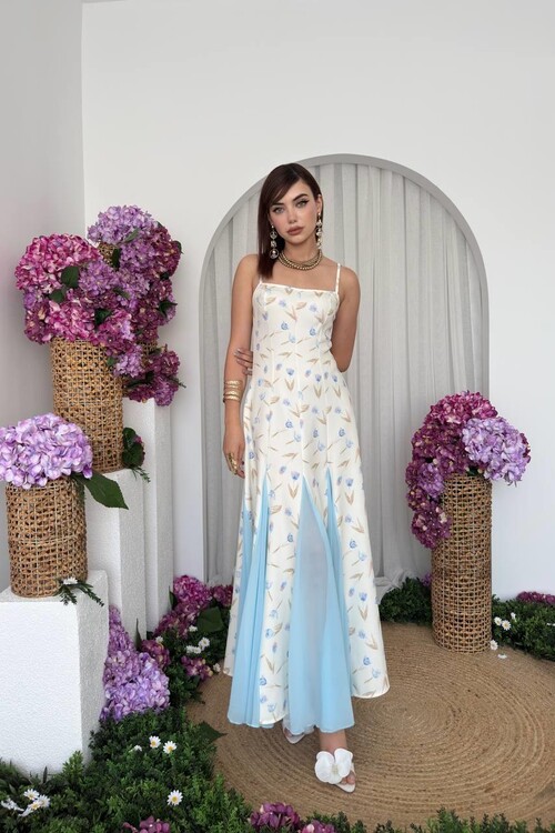 Dane İp Askılı Elbise