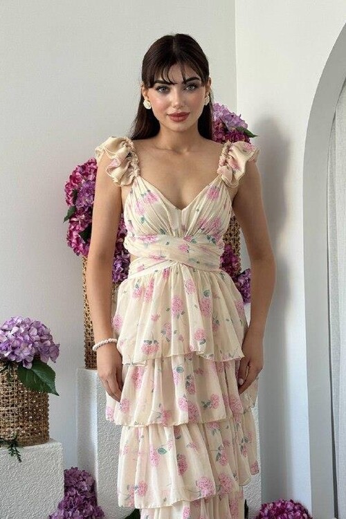 Dea Sırt Dekolteli Elbise