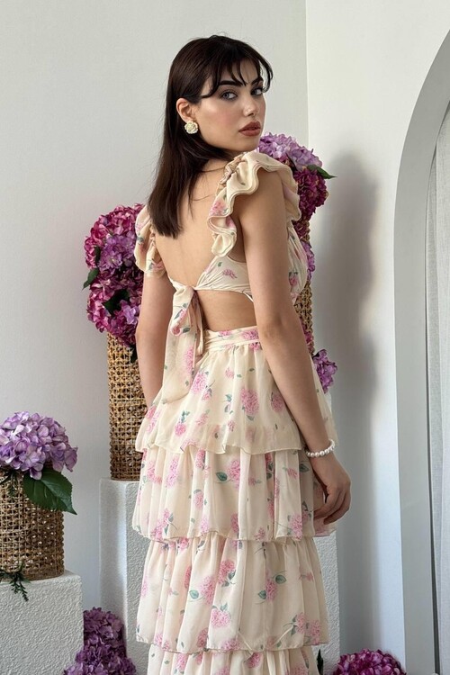 Dea Sırt Dekolteli Elbise