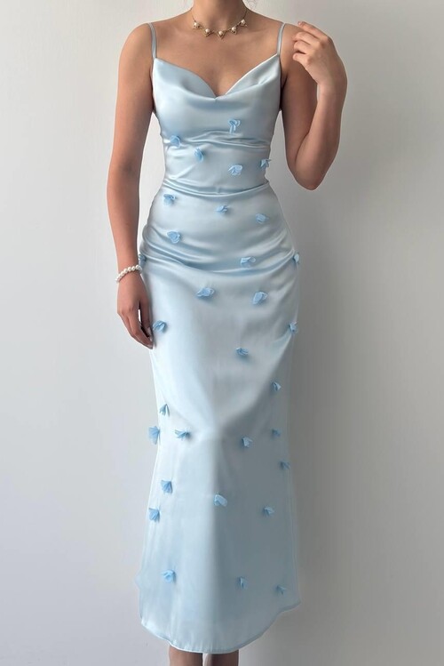 Dora Çiçek Detaylı Elbise