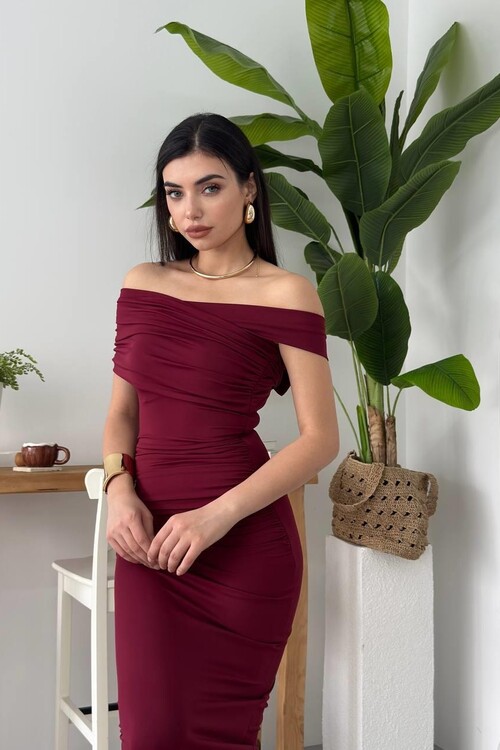 Dron Straplez Elbise