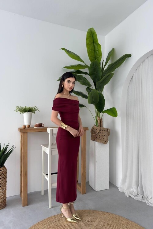 Dron Straplez Elbise