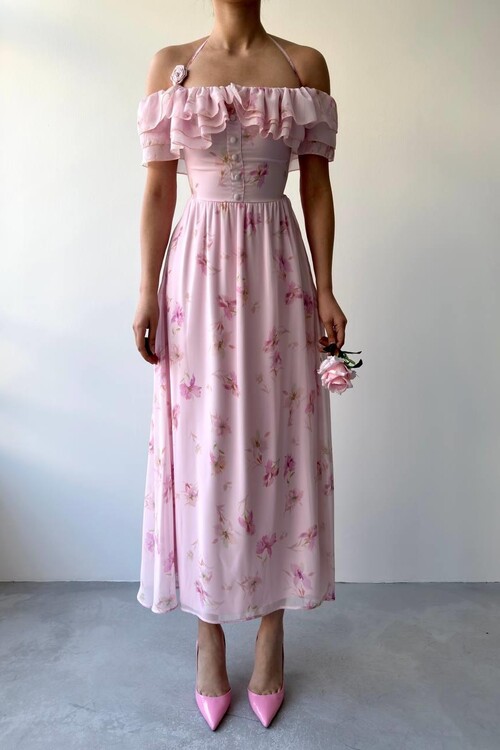 Elmi Flower Detailed Dress