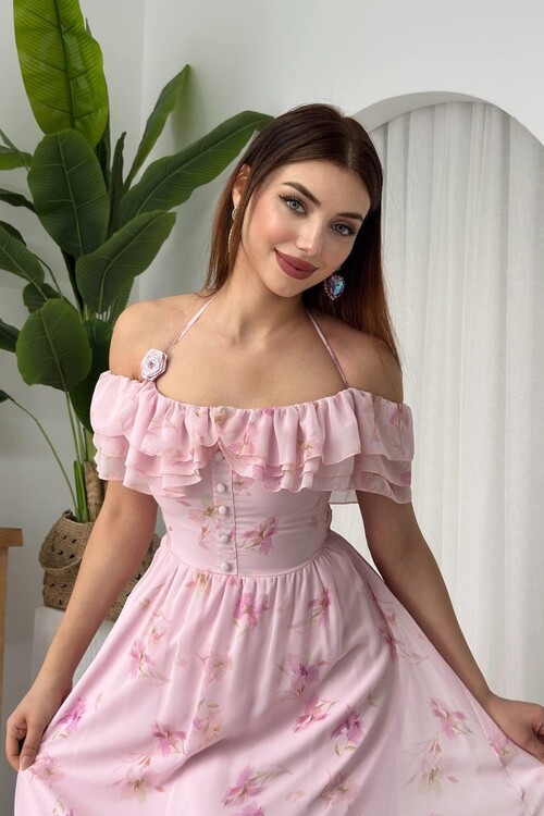 Elmi Flower Detailed Dress