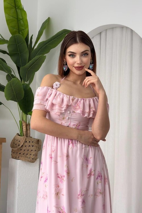 Elmi Flower Detailed Dress