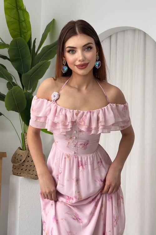 Elmi Flower Detailed Dress