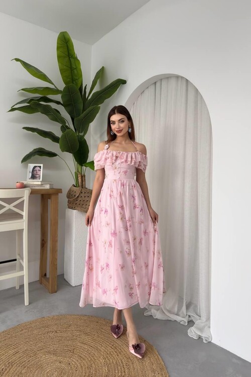 Elmi Flower Detailed Dress