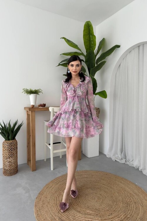 Elose Ruffle Dress