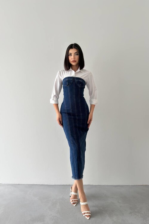 Ener Straplez Elbise