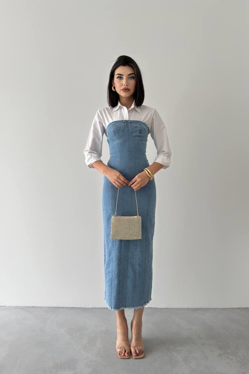 Ener Straplez Elbise