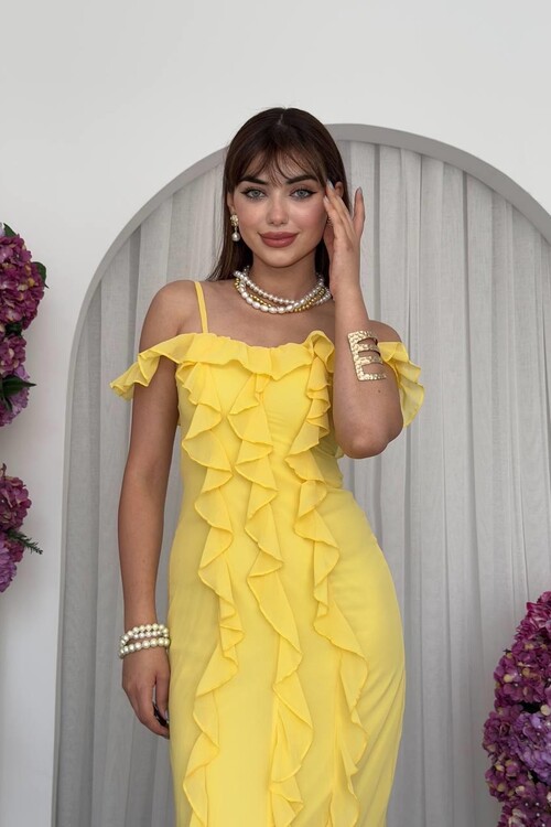 Enos İp Askılı Elbise