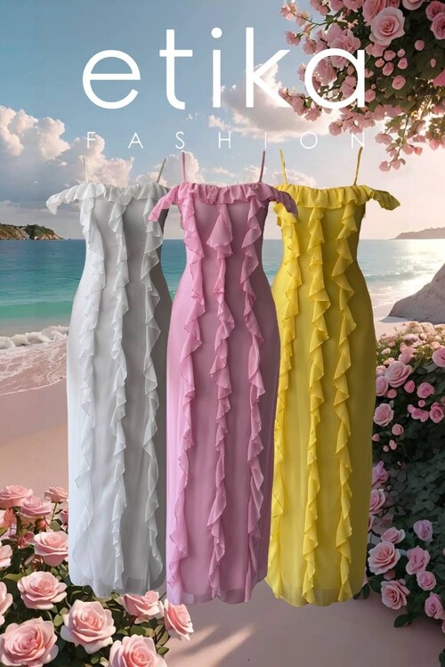 Enos İp Askılı Elbise