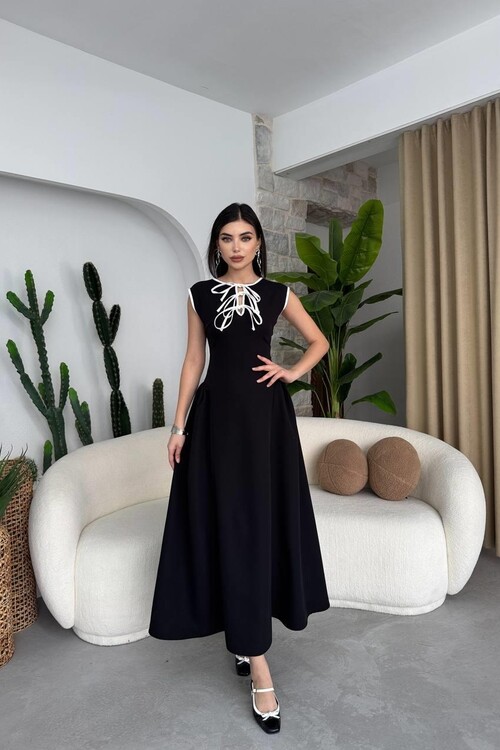 Eros Fiyonk Detaylı Elbise