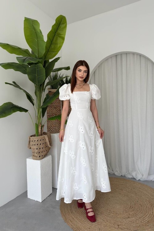 Graf Balloon Sleeve Dress