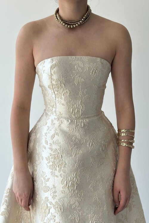 Haseki Straplez Elbise