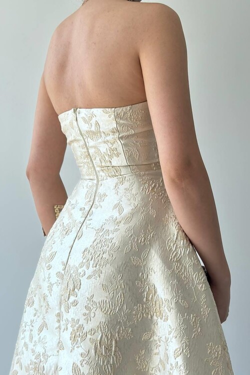 Haseki Straplez Elbise