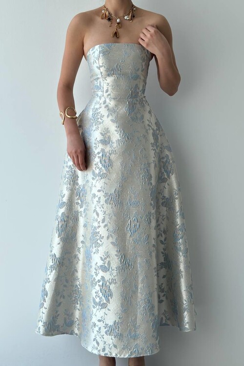 Haseki Straplez Elbise