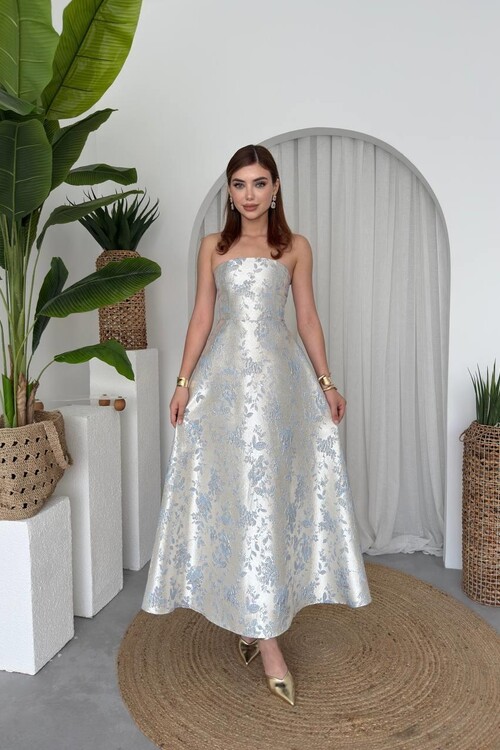 Haseki Straplez Elbise