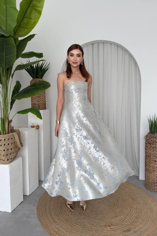 Haseki Straplez Elbise