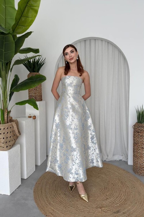 Haseki Straplez Elbise