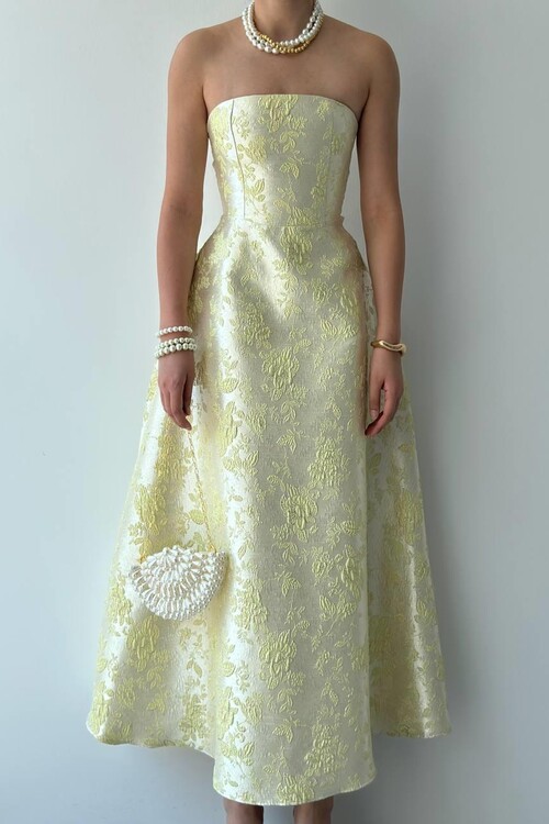 Haseki Straplez Elbise