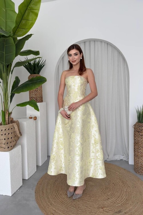 Haseki Straplez Elbise