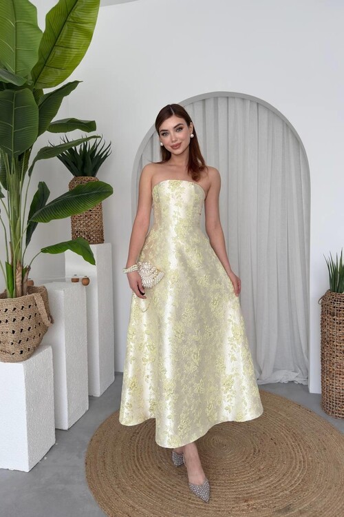 Haseki Straplez Elbise