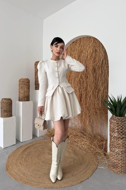 Hews Düğme Detaylı Takım