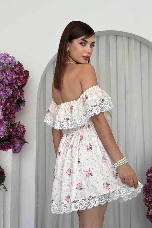 Huma Fiyonk Detaylı Elbise