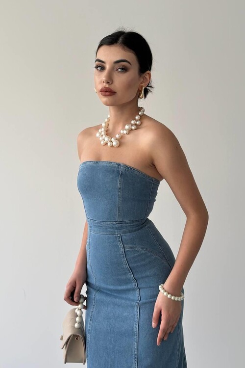 Izer Straplez Elbise