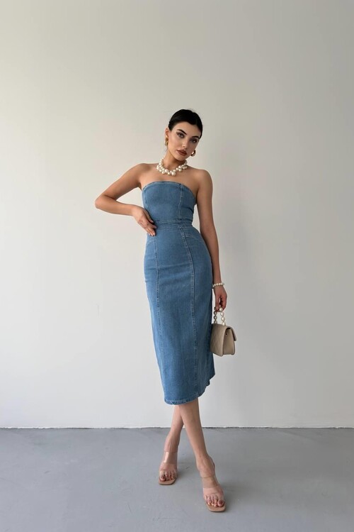 Izer Straplez Elbise