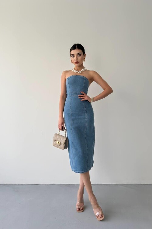 Izer Straplez Elbise