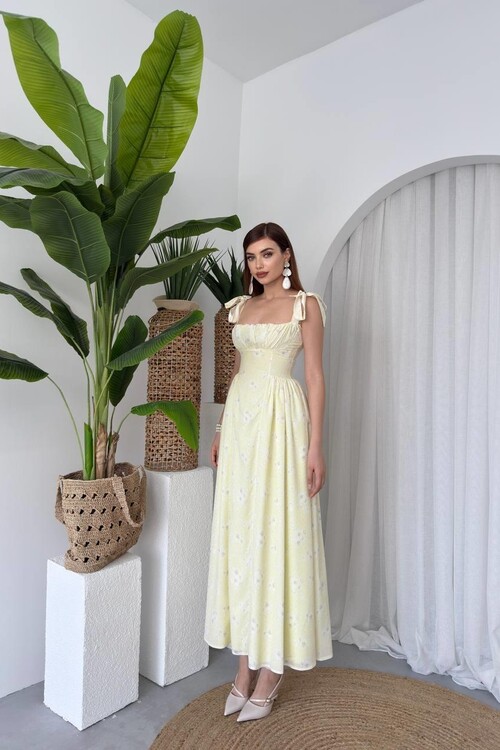 Khalesi Shoulder Tie Dress