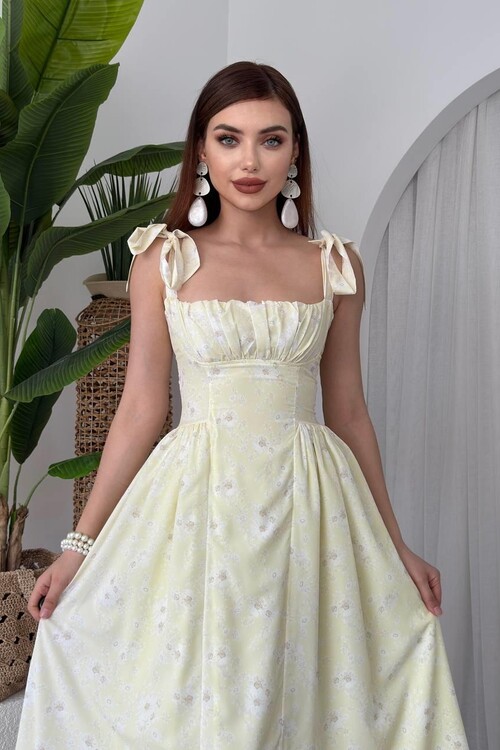 Khalesi Shoulder Tie Dress